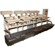 Сменный комплект чугунных блок-форм для вафель (четыре пары) для печи ПК-4