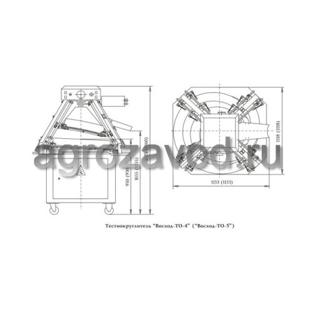 Тестоокруглитель с оперативной регулировкой Восход-ТО-5
